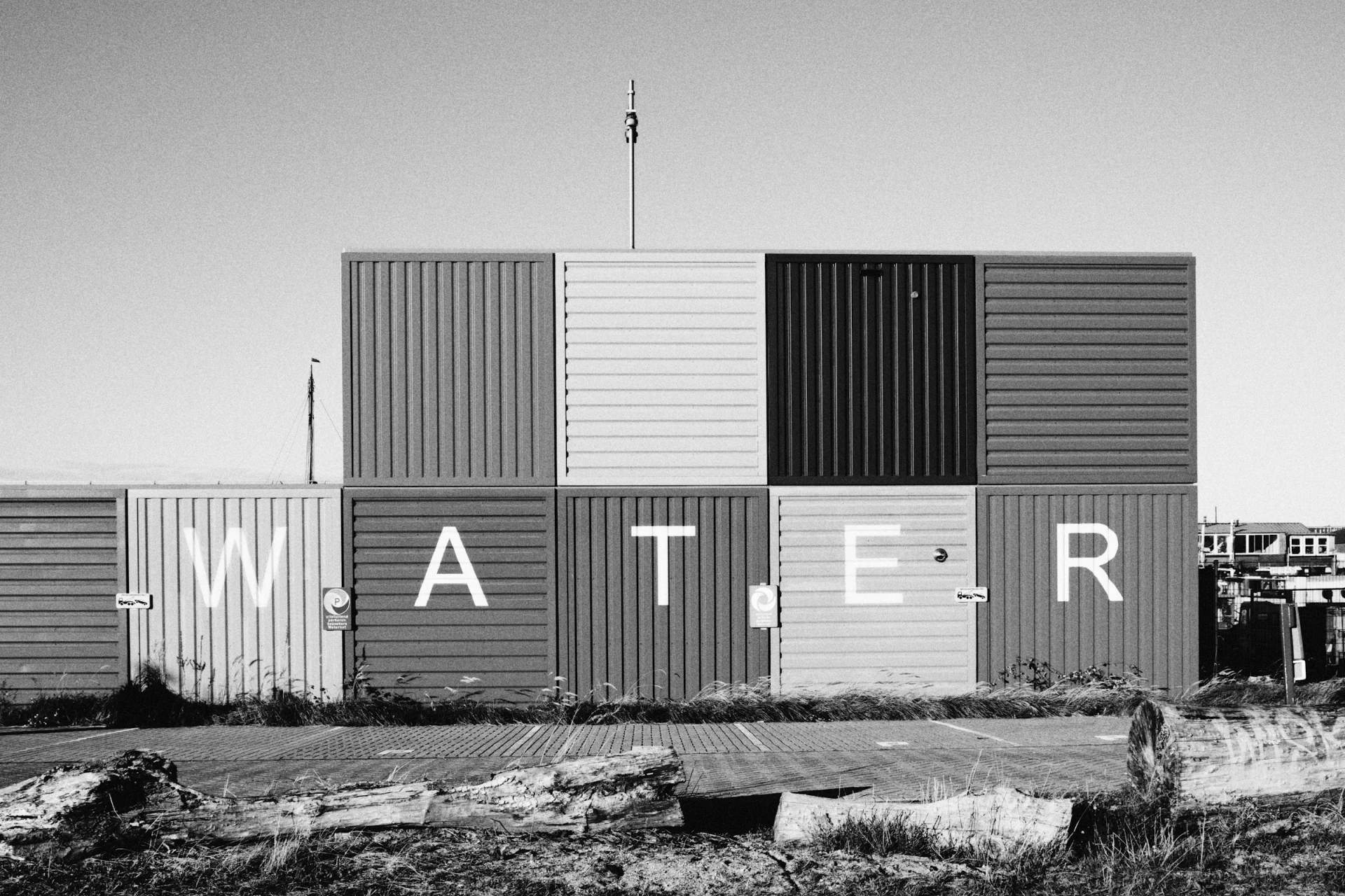 Industrial shipping-container art at NDSM Wharf